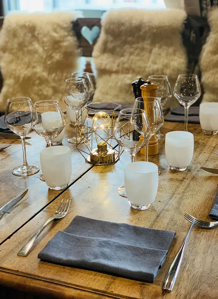 Restaurant lumineux station à Vaujany